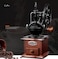Manual Coffee Grinder Hand Crank &ndash; Vintage Style Classic Coffee Mill Bean Grinder, Adjustable Grind  Iron Burr, Hand Coffee Grinder for Espresso, French Press, Drip