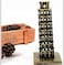 Homeonics Leaning Tower of Pisa Metal Replica – Italian Landmark Souvenir Decor Set for Home & Office – Miniature Pisa Tower Model for Travel Lovers, Collectors, Desktop Display