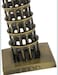 Homeonics Leaning Tower of Pisa Metal Replica – Italian Landmark Souvenir Decor Set for Home & Office – Miniature Pisa Tower Model for Travel Lovers, Collectors, Desktop Display