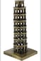 Homeonics Leaning Tower of Pisa Metal Replica – Italian Landmark Souvenir Decor Set for Home & Office – Miniature Pisa Tower Model for Travel Lovers, Collectors, Desktop Display