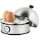 Rapid Egg Cooker &ndash; 7 Egg Boiler Slots, Stainless Steel Automatic Egg Steamer for Hard, Soft &amp; Medium Eggs &ndash; One-Touch Operation with Auto Shut-Off &ndash; Fast &amp; Easy Egg Maker