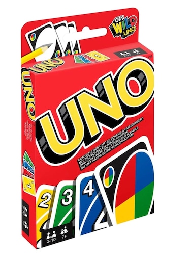 Classic UNO Card Game &ndash; Double Deck with Customizable Wild Cards &amp; Swap Hands &ndash; Family Fun Game for Kids &amp; Adults, Ages 7+, 2&ndash;10 Players, Fast-Paced Matching Card Game