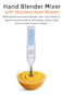 Hand Blender Mixer with Stainless Steel Blades &ndash;  with Turbo Mode &amp; Speed Control Knob for Smoothies, Soups, Baby Food, Purees, Sauces