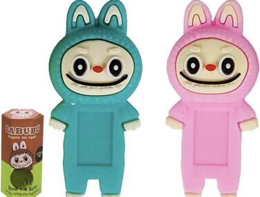 2 Pcs Labubu Series Mini Exquisite Cute Dolls &ndash; Random 2 Pcs DIY Phone Case Accessories, Craft Decoration Gift for Kids &amp; Fans