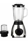 2 in 1 Multi-functional Blender with Powerful Motor and Stainless Steel Blade, 5 Speed Countertop Blender Mixer with Safety Lock System 400W 1.5 L Unbreakable Jar