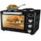 45L Electric Oven with Dual Hot Plates &ndash; 1700W Countertop Toaster Oven for Baking, Grilling, Roasting &ndash; Adjustable Thermostat, Fast Heating