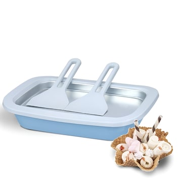 Instant Ice Cream Maker Tray Ice Cream Roll Maker Rolled Ice Cream Machine&ndash; Small Fried Ice Machine for Kids &amp; Adults, DIY Frozen Yogurt, Gelato, Sorbet