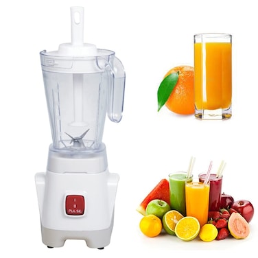 3 in 1 Juicer Blender Mixer Grinder &ndash; 250W Powerful Motor, 1L Jar with Dry &amp; Wet Grinding Jars, Stainless Steel Blades, Ice Crusher for Smoothies, Shakes, Masala,  Spices