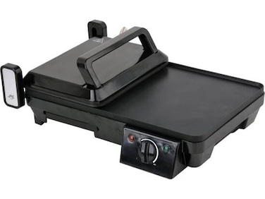 3 in 1 Breakfast Maker &ndash; Multifunctional Table Grill, Toaster &amp; Omelette Fryer with Adjustable Temperature Control &amp; Press &ndash; All-in-One Electric Kitchen Appliance