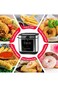 Digital Deep Fryer 2.5L &ndash; 1200W Electric Fryer with LED Touch Screen, Overheat Protection, 2-Hour Timer, Stainless Steel Body, Removable Lid &amp; Viewing Window   Home Kitchen Oil Fryer