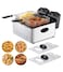 Double Deep Fryer 6L &ndash; Stainless Steel Dual Basket Electric Fryer with Viewing Window Lid, Adjustable Temperature &amp; Timer, Removable Oil Tank
