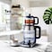 Electric Tea Maker &ndash; 2.0L Glass Kettle + 1.0L Teapot with Stainless Steel Filter   Dual Layer Base, Keep Warm Function, Stylish Durable Design