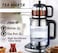 Electric Tea Maker &ndash; 2.0L Glass Kettle + 1.0L Teapot with Stainless Steel Filter   Dual Layer Base, Keep Warm Function, Stylish Durable Design