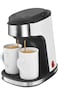 Automatic Drip Coffee Maker with Ceramic Pot &ndash; Multi-Function Coffee, Tea &amp; Milk Brewer   Easy-to-Use Double Cup Coffee Machine