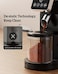 Professional Burr Coffee Grinder &ndash; Powerful Electric Bean Grinder for Coffee, Nuts, Grains, Spices &amp; Sugar   Compact Black Grinder for Home Kitchen Use