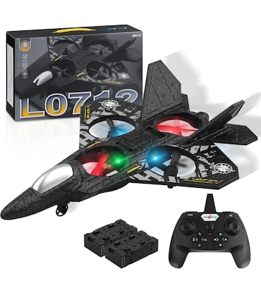 Vistanics 2.4GHz RC Plane for Beginners – Ready-to-Fly Remote Control Airplane with Quadcopter Hover Tech, Easy Controls & Durable Foam – Perfect RC Jet Toy Gift for Kids & Adults