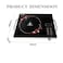 Digital Infrared Cooker &ndash; Electric Ceramic Cooktop with Digital Control, Tempered Glass Single Infrared Burner Hot Plate, Portable Induction Cooker for Even Heating
