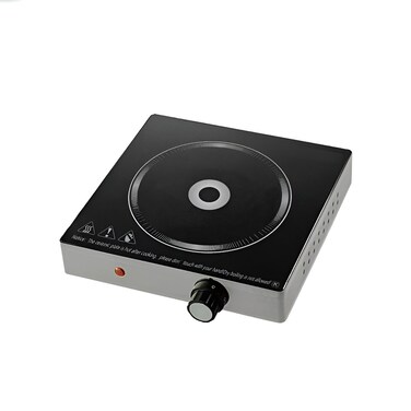 Infrared Cooktop Single Burner &ndash; 2000W Portable Electric Infrared Stove with Ceramic Heating, Adjustable Temperature, Fast Heating Hot Plate Induction Cooker for Home, Dorm

