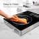 Single Hot Plate Infrared Cooker &ndash; LED Display, 11 Power Levels, Adjustable Timer, Portable Ceramic Infrared Cooktop with Strong Anti-Pressure Glass Plate for Fast, Precise &amp; Even Cooking