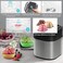 Electric Ice Cream Maker 1.5L Double Isolation Bowl with LCD Display and Timer Function, Ready in 25 Min, Portable Ice Cream Machine for Home, Ideal for Ice Cream Yogurt &amp; Dessert