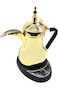 Electric Arabic Coffee Maker &ndash; 1.2L Golden Stainless Steel Dallah Pot   Traditional Middle Eastern Coffee Maker  Electric Arabic Coffee Warmer   Arabic Qahwa, Turkish Coffee