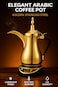 Electric Arabic Coffee Maker &ndash; 1.2L Golden Stainless Steel Dallah Pot   Traditional Middle Eastern Coffee Maker  Electric Arabic Coffee Warmer   Arabic Qahwa, Turkish Coffee