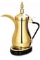 Electric Arabic Coffee Maker &ndash; 1.2L Golden Stainless Steel Dallah Pot   Traditional Middle Eastern Coffee Maker  Electric Arabic Coffee Warmer   Arabic Qahwa, Turkish Coffee