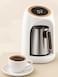 3 in 1 Turkish Coffee Maker &ndash; White Portable Kettle Pot for Coffee, Milk &amp; Water   Stainless Steel   Dual Heating Modes  Auto Shut-Off   Ideal for Frothing Milk, Hot Drinks