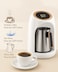 3 in 1 Turkish Coffee Maker &ndash; White Portable Kettle Pot for Coffee, Milk &amp; Water   Stainless Steel   Dual Heating Modes  Auto Shut-Off   Ideal for Frothing Milk, Hot Drinks