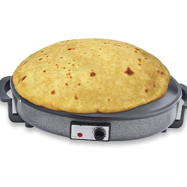 Arabic Bread Maker &ndash; Dome Shaped Non-Stick Roti &amp; Chapati Maker for Pita, Flatbread, Khubz &ndash; Electric Bread Maker with Cool Touch Handle, Easy Clean Surface