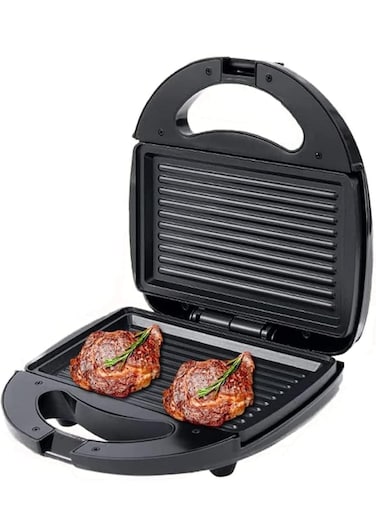 Neonics 2 Slice Sandwich Grill Maker – Non-Stick Stainless Steel Toaster Press with Handle Lock, Power Indicator Light & Overheat Protection – Compact Electric Sandwich Maker for Home & Office
