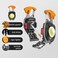 Portable Mini LED Small Work Light Keychain Flashlight 7 Modes 800 Lumens Rechargeable Inspection Lights with Bottle Opener  for Camping Repair Emergency Lighting