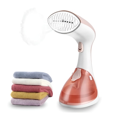 Handheld Garment Steamer with 270ML Tank, Portable Fabric Steamer for Clothes, Quick Heat Up, Anti-Drip, and Auto Shut-Off, Perfect for Home and Travel Use