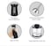5 in 1 Hand Blender 12 Speed Handheld Blender with 800ml Beaker 600ml Chopper Egg Whisk Milk Frother Stainless Steel Blades for Soup Smoothie Puree