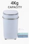 Mini Washing Machine 4kg Compact Portable Washer with 15-Min Quick Wash &amp; 2kg Spin Dryer &ndash; Low Noise, Water-Saving Laundry Machine for Apartments, Dorms