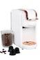3 in 1 Capsule Coffee Machine White &ndash; 19 Bar Espresso Maker   Hot &amp; Cold Coffee   Compatible with D Series Large Capsules   Fast Brewing, Compact Design, Ideal for Home or Office Use