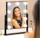 Vanity Mirror with 9 LED Bulbs – 3 Light Modes, Adjustable Brightness, 360° Rotating Makeup Mirror with Smart Touch & USB Rechargeable