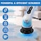 9 in 1 Electric Spin Scrubber, Cordless Cleaning Brush with 9 Replaceable Brush Heads and 54 Inch Adjustable Extension Arm, Power Shower Scrubber for Bathroom, Kitchen, Floor, Tile, Tub