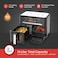 Nicsware Air Fryer Oven 8L Oven &amp; 6L Air Fryer Combo, 2800W Digital Touchscreen, 10-in-1 Cooking Modes Air Fry, Roast, Reheat, Dehydrate, Bake &ndash; Large Capacity