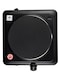Single Electric Hot Plate Burner Cooktop Infrared with Adjustable Temperature Control &ndash; 1500W Burner Stove, Overheat Protection, Auto Thermostat, Non-Slip Rubber Feet for Safe