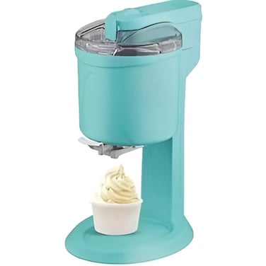 Ice Cream Maker 1L &ndash; 15W Soft Serve Gelato Machine Home Automatic Frozen Yogurt &amp; Sorbet Maker Fast &amp; Compact Design, Ice Cream Machine with Quick Freezing Bowl