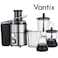 Vantix 4 in 1 Slow Juicer Extractor Machine Powerful Motor, Multi-Function Juicer, Blender, Citrus Press, &amp; Food Processor, High-Efficiency Cold Press Juicer for Fruits and Vegetables