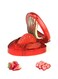 Red Strawberry Slicer, Multi-Use Fruit, Veg Cutter, Stainless Steel Blade, Kitchen Fruit and Vegetabl Tool.