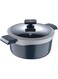 Masterpro Gastro Cast Aluminum Casserole With Lid 24cm/4.5L, Induction Bottum, Non-Stick Coated, Mpus14026Gry