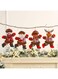 GGEROU 4 PCS Christmas Plush Doll Christmas Tree Ornaments，Christmas Tree Pendants Decorations Santa Snowman Reindeer Bear Plush Decorations for Christmas Tree Hanging Christmas Party DIY Decor (C)