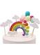 KASTWAVE Cake Decoration, Rainbow Cloud Balloon Shape Cupcake Insert Card, Suitable For Children's Baby Welcome Party, Birthday Wedding Party Cake Decoration (15PCS)