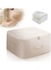 Ultra Space Saving Self Compression Organizer, Storage Tote for Space Saving, Portable Heavy Duty Moving Bags, Suitable for Quilts, Blankets, Bedding, Clothes(L)