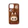 LABUBU SILICONE COVER IPHONE 13/14/15 BROWN