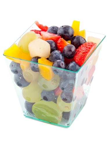 Restaurantware 8 Ounce Large Kova Cups 20 Disposable Dessert Tumbler - Lids Sold Separately Sturdy Seagreen Plastic Appetizer Cups For Mousse Layered Cakes At Catered Events