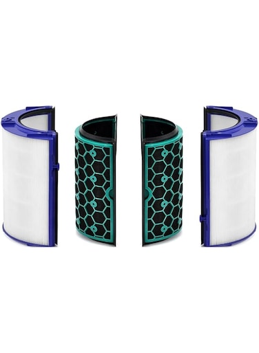 NIVMOWN Glass HEPA + Inner Carbon Filter for Dyson Pure Cool and for Dyson Pure Hot + Cool Air Purifier TP04 TP05 TP07 HP04 HP05 DP04, Replacement for Dyson Air Purifier Filter
